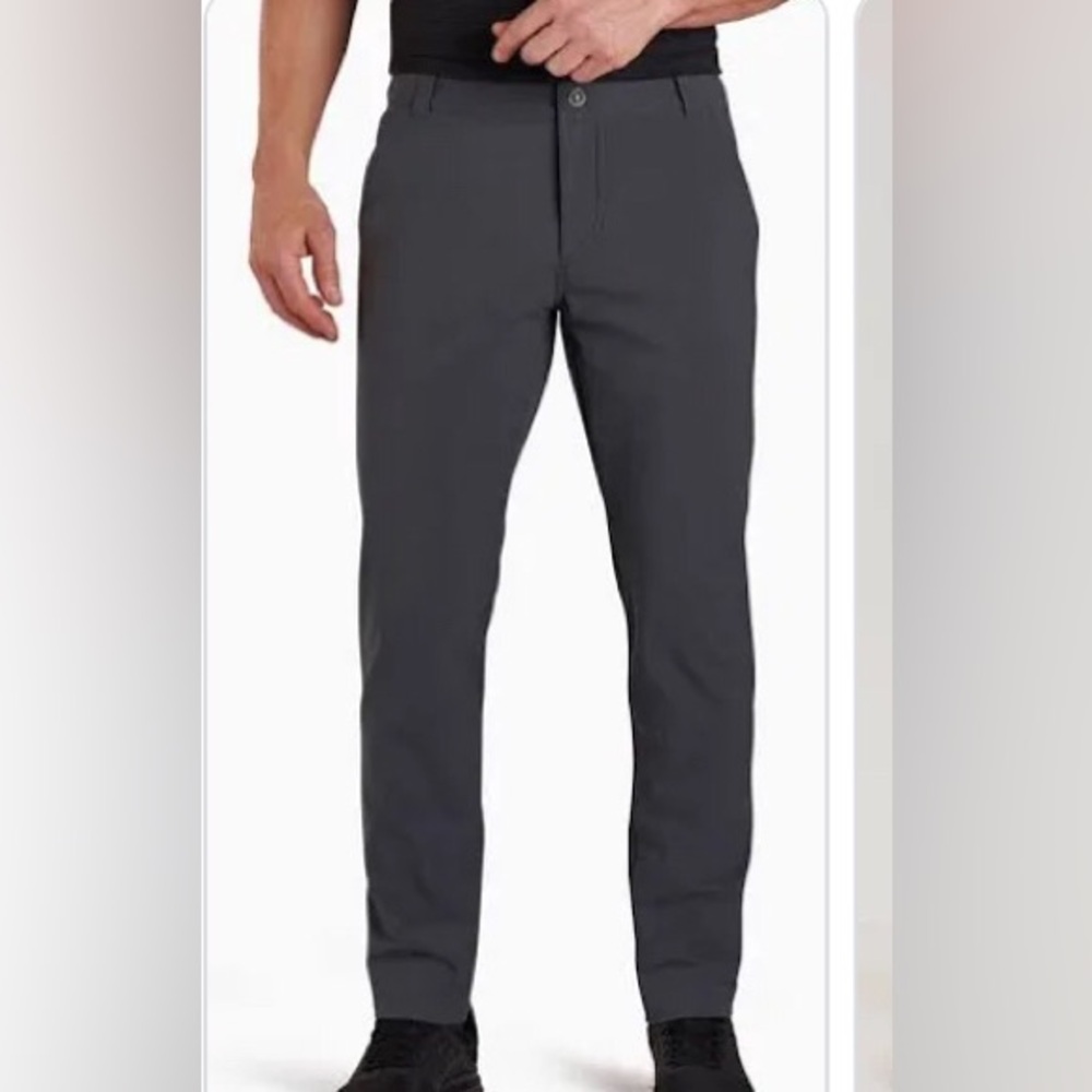 Eddie Bauer Dark Gray Slim Comfortable Pants 33X32
